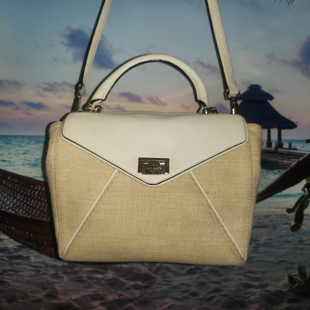 Kate Spade Cream and Tan Satchel